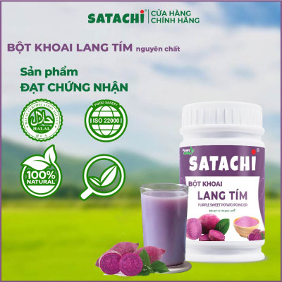 Bột Khoai Lang Tím nguyên chất SATACHI. Hộp 418g