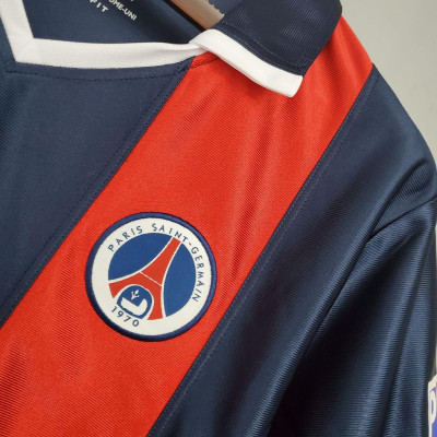 Áo Bóng Đá Retro PSG 2001 - Sân Nhà bản cao cấp vải Cotton Polyester
