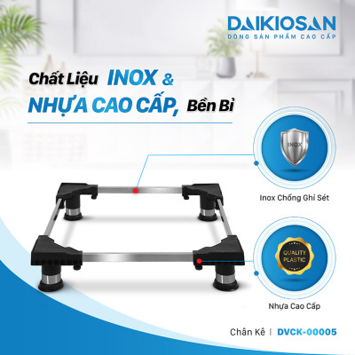 Chân Đế Máy Giặt, Kệ Máy Giặt Và Tủ Lạnh Daikiosan Có Thể Điều Chỉnh Kích Thước Phù Hợp Mọi Loại Thiết Bị - Hàng Chính Hãng