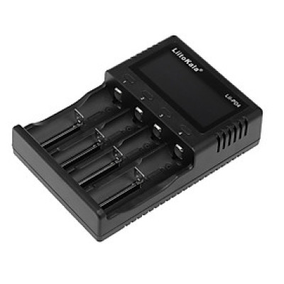 Bộ sạc pin thông minh LiitoKala Lii-PD4 Bộ sạc thông minh w / 4 khe cắm pin Màn hình LCD cho Ni-MH Ni-Cd Li-ion