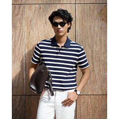 Áo polo nam sọc ngang Form Fitted - RT 10S25POL027 | ROUTINE CÀ MAU