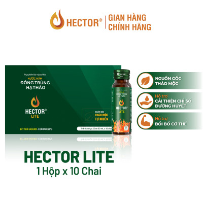 Nước Nấm Đông trùng hạ thảo Hector Lite hỗ trợ cải thiện chỉ số đường huyết