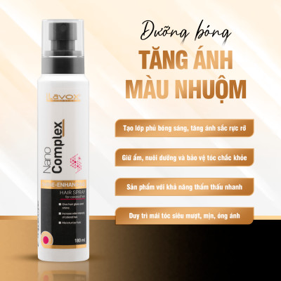  Dưỡng Bóng Tăng Ánh Màu Nhuộm Lavox 180ml