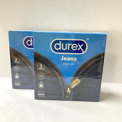 Bao Cao Su Durex Jeans (3s) - Nhiều Chất Bôi Trơn - Ôm Khít - Easy On - Nhập Khẩu Thái Lan
