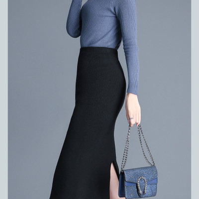 Chân váy bút chì xẻ tà Haint Boutique Cv12