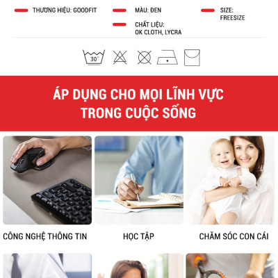 Băng nẹp cố định ngón tay cái, cổ tay GoodFit GF305W (trái/phải)