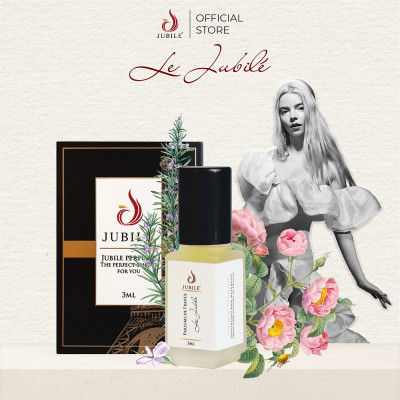 LE JUBILÉ - Tinh dầu nước hoa Pháp Nữ Minisize Dạng lăn 3ml Thơm Lâu, Sang Trọng, Quyến Rũ