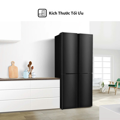 Tủ lạnh Hisense Inverter Pro 4 Cửa RQ519N4EBU 427 Lít tiết kiệm điện, bảo hành 3 năm - HÀNG CHÍNH HÃNG