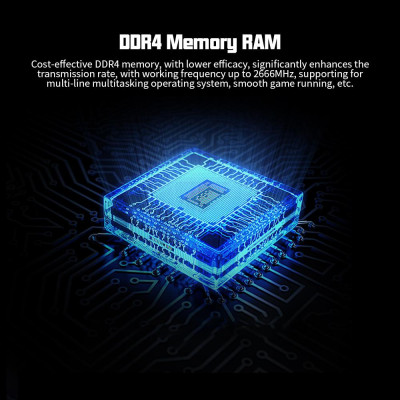 Yvonne DDR4 4GB 2666MHz 1.2V Desktop PC Memory 288PIN PC RAM Low Power Consumption Replacement for Intel