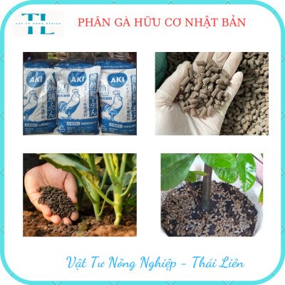 [Túi 1kg] Phân Gà Nhật AKI ĐGT Viên Nén Hữu Cơ Tan Chậm