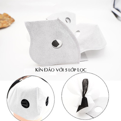 Khẩu Trang Thể Thao 2 Van Lớp Lọc Than Hoạt Tính Đa Năng Ngăn Bụi Đi Phượt Nam Nữ Unisex Legaxi