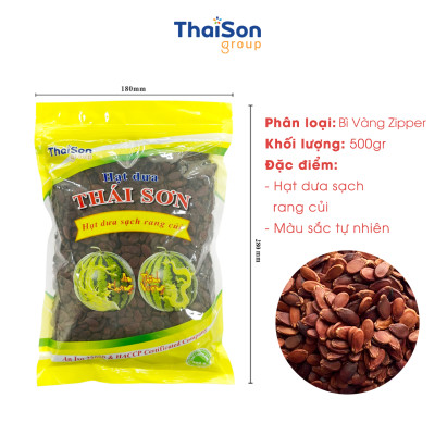Hạt Dưa sạch Thái Sơn rang củi không nhuộm màu ngon đặc biệt túi Zipper 1Kg bì vàng HD1MVZ