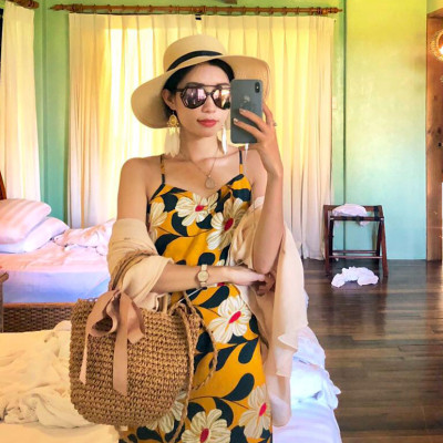 Đầm maxi 2 dây xinh xắn, lưng dây đan sexy quyến rũ, dáng dài ngang bắp chân, phom đẹp dễ mặc, váy đi biển, du lịch | MX036