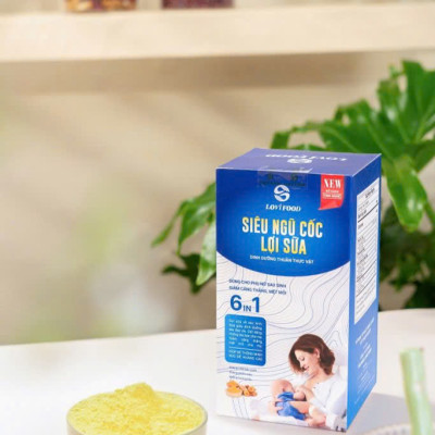 Siêu Ngũ Cốc Lợi Sữa 6IN1 Grainlife Lovifood 500g - Ngũ Cốc Giàu Dinh Dưỡng Kích Sữa Về Nhiều, Hỗ Trợ Nuôi Con Bằng Sữa Mẹ, Thanh Nhiệt, Làm Mát Sữa - Giúp Bé No Lâu, Ngủ Ngon Giấc, Tăng Cân Đều, Phát Triển Toàn Diện, Tăng Sức Đề Kháng