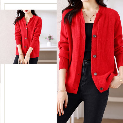 Áo khoác cadigan nữ cổ tròn dài tay dáng ngắn style hàn quốc Haint Boutique AK12