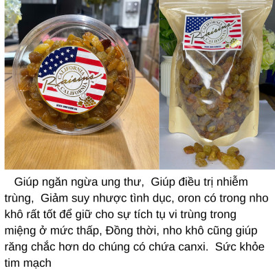 Nho Khô Vàng Nhập Khẩu Mỹ Nhập Khẩu Chính Ngạch