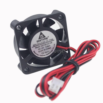 1 Quạt Tản Nhiệt Mini Không Chổi Than Gdstime Dc 12v 2pin Cho Máy In 3d Makerbot Cpu 40mm X 10m 4cm