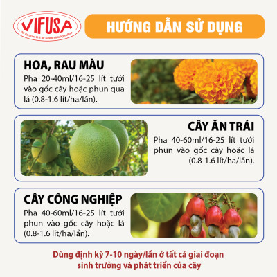 VIF-MIX - Phân bón bánh dầu đậu phộng gói 50ml
