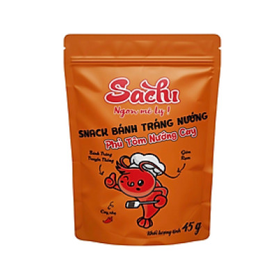 Snack bánh tráng nướng phủ tôm nướng cay 25 bì