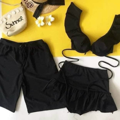 Set Đồ Bơi Nam Nữ Phối Màu