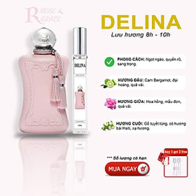 [Auth - 10ml] Nước hoa nữ Delina EDP - Quyến rũ, cá tính, tiểu thư