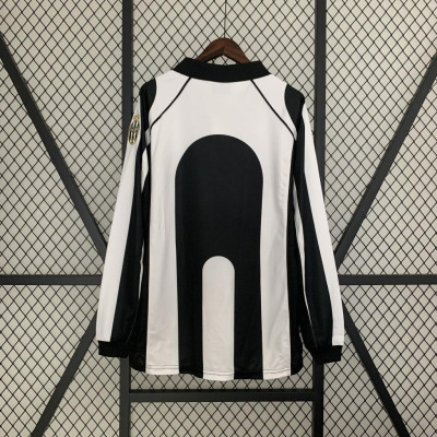 Áo Bóng Đá Retro Juventus 1997 Dài Tay - Sân Nhà bản cao cấp vải Cotton Polyester