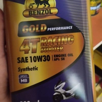 Dầu Nhớt Xe Máy Nhập Khẩu Cao Cấp Benzol Gold 10w40 SL 1l