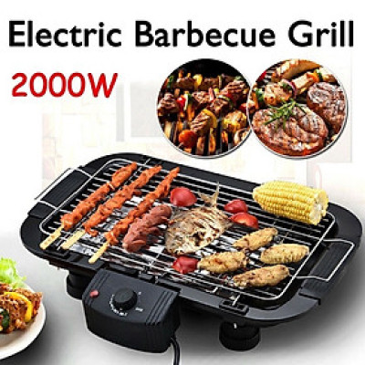 Bếp Nướng Điện Công Nghệ Nướng Hàn Quốc Không Khói Công Suất 2000w - Hàng Chính Hãng