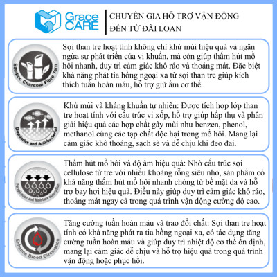 Đai Cố Định Cổ Chân Grace Care AB221 – Hỗ Trợ Chấn Thương, Bong Gân, Tập Luyện Thể Thao