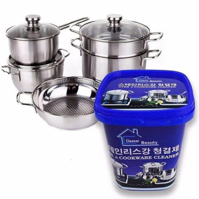Bột tẩy trắng nồi, xoong, chảo, đồ kim loại đa năng Hàn Quốc (500g) Làm Sạch