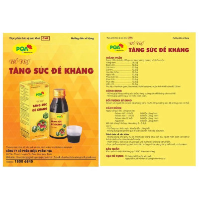 PQA Tăng Sức Đề Kháng Giúp Cải Thiện Sức Đề Kháng Giảm Nguy Cơ Mắc Cảm Cúm Hộp 125ml