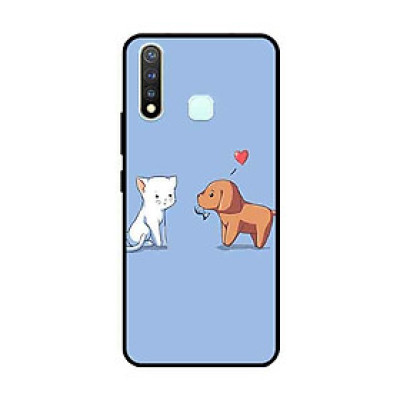 Ốp Lưng in cho Vivo Vivo Y19 /U3 /Y5s /U20 Mẫu Tình Yêu Mèo Cún - Hàng Chính Hãng