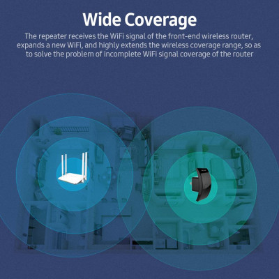 Bộ khuếch đại tín hiệu WiFi lặp lại không dây 300M với Tốc độ truyền 300Mbps Chế độ AP wavlink WL-WN519N2