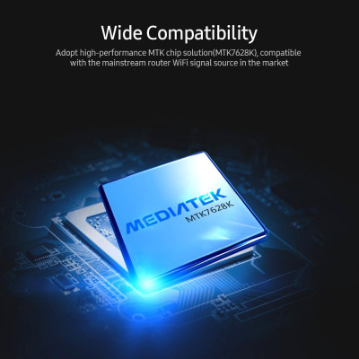 Bộ khuếch đại tín hiệu WiFi lặp lại không dây 300M với Tốc độ truyền 300Mbps Chế độ AP wavlink WL-WN519N2