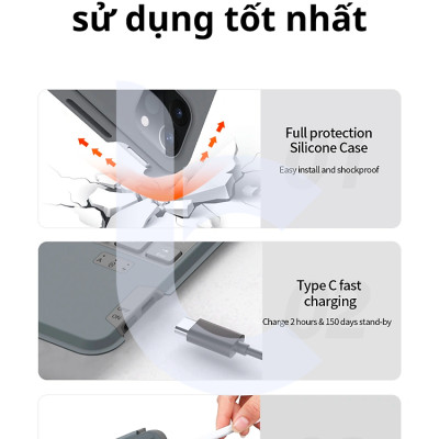 Bao Da Kèm Bàn Phím Không Dây WIWU ComboTuoch Dùng Cho iPad 10.2/ 10.5, iPad Pro 11 inch/Air 4/Air5, Ipad Gen 10( Có Khe Để Bút) Có Đèn Led Phím, Trackpad Mượt, Có Thể Tháo Rời Bàn Phím- Hàng chính hãng