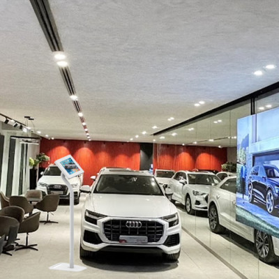 Giá đỡ máy tính bảng hearme - K04, dạng đứng trên sàn, có khóa bảo vệ, Hàng chính hãng