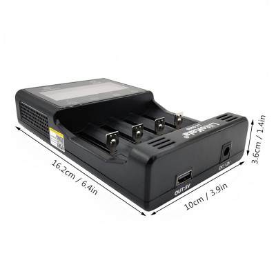 Bộ sạc pin LiitoKala Lii-500S 18650 4 khe Màn hình LCD cảm ứng cho Pin AA AAA Lithium / NiMH 26650
