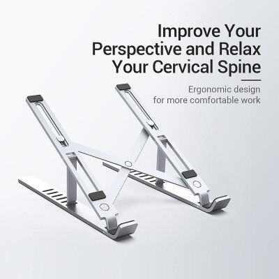 Giá đỡ máy tính xách tay Vention KDLI0 có thể gập lại  chống trượt với góc thay thế có thể điều chỉnh  Macbook Pro