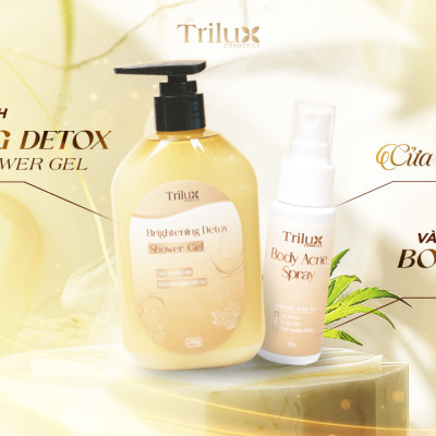Sữa Tắm Detox Và Sạch Sâu Trilux Chai 280ml, Sáng Da Và Dưỡng Da Với Thành Phần Từ Thiên Nhiên