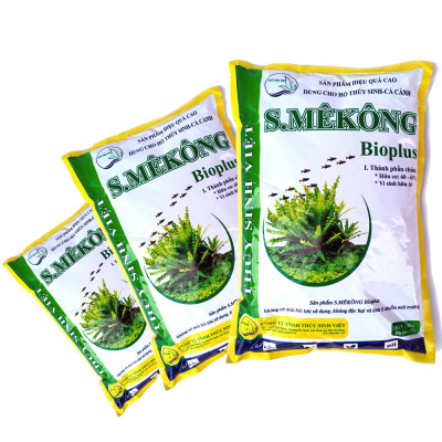 Đá Nham Thạch 2KG + Phân nền S.MEKONG túi 2KG cho hồ thủy sinh