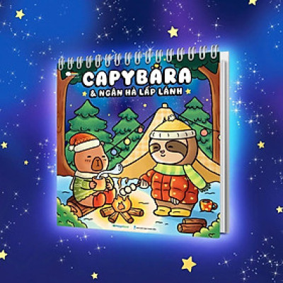 Sách Tô Màu Capybara & Ngân Hà Lấp Lánh - Megabook