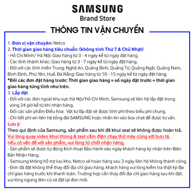 Hàng chính hãng - [MIỄN PHÍ VẬN CHUYỂN] Điều Hòa Samsung Bespoke AI WindFree 12,000 BTU/h AR13CYFAAWKNSV