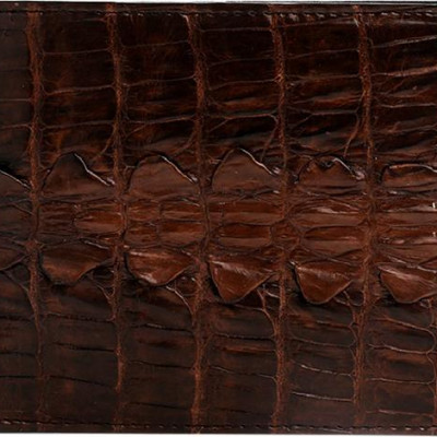 Bộ Ví & Thắt Lưng Nam Da Cá Sấu Gai Đuôi Huy Hoàng HT2242-HT4245 (23 x 11,5 cm) - Nâu Đất