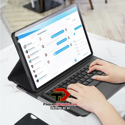 Bao da kèm bàn phím cho SamSung Galaxy Tab A9+ Plus 2023 X210 X215 X216 chính hãng Dux Ducis có bàn di chuột TrackPad - Hàng chính hãng 