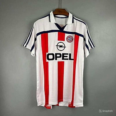 Áo Bóng Đá Retro Bayern Munich 2000 - Sân Khách bản cao cấp vải Cotton Polyester