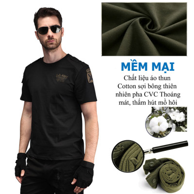 Áo Phông Nam Lính Mỹ (2 Màu), Chất Liệu Mềm Mại, Thoáng Mát, Chống Nhăn, Phom Dáng Xuông Trẻ Trung, Năng Động (U289)-HÀNG CHÍNH HÃNG