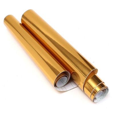 Decal trang trí ô tô chrome màu bạc/vàng tráng gương chống trầy dán xe cao cấp {Khổ lớn}