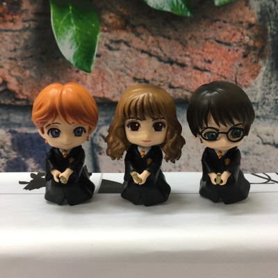 Bộ Sưu Tập Mô hình để bàn 6 nhân vật Harry Potter phong cách Chibi siêu đáng yêu, cao 9-10cm, cử động được khớp tay-Dru-hàng chính hãng 