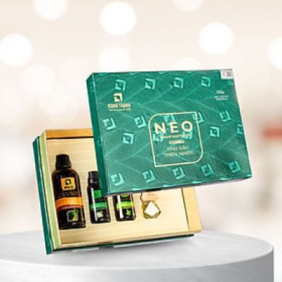 Combo Tinh dầu thiên nhiên NEO gồm 100ml Sả  + 30ml Tràm Huế + 30 ml bạc hà + 8ml (Quế hoặc Sả)