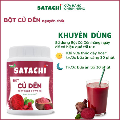 Bột Củ Dền nguyên chất SATACHI. Bổ sung sắt, thanh lọc cơ thể. Hộp 68g